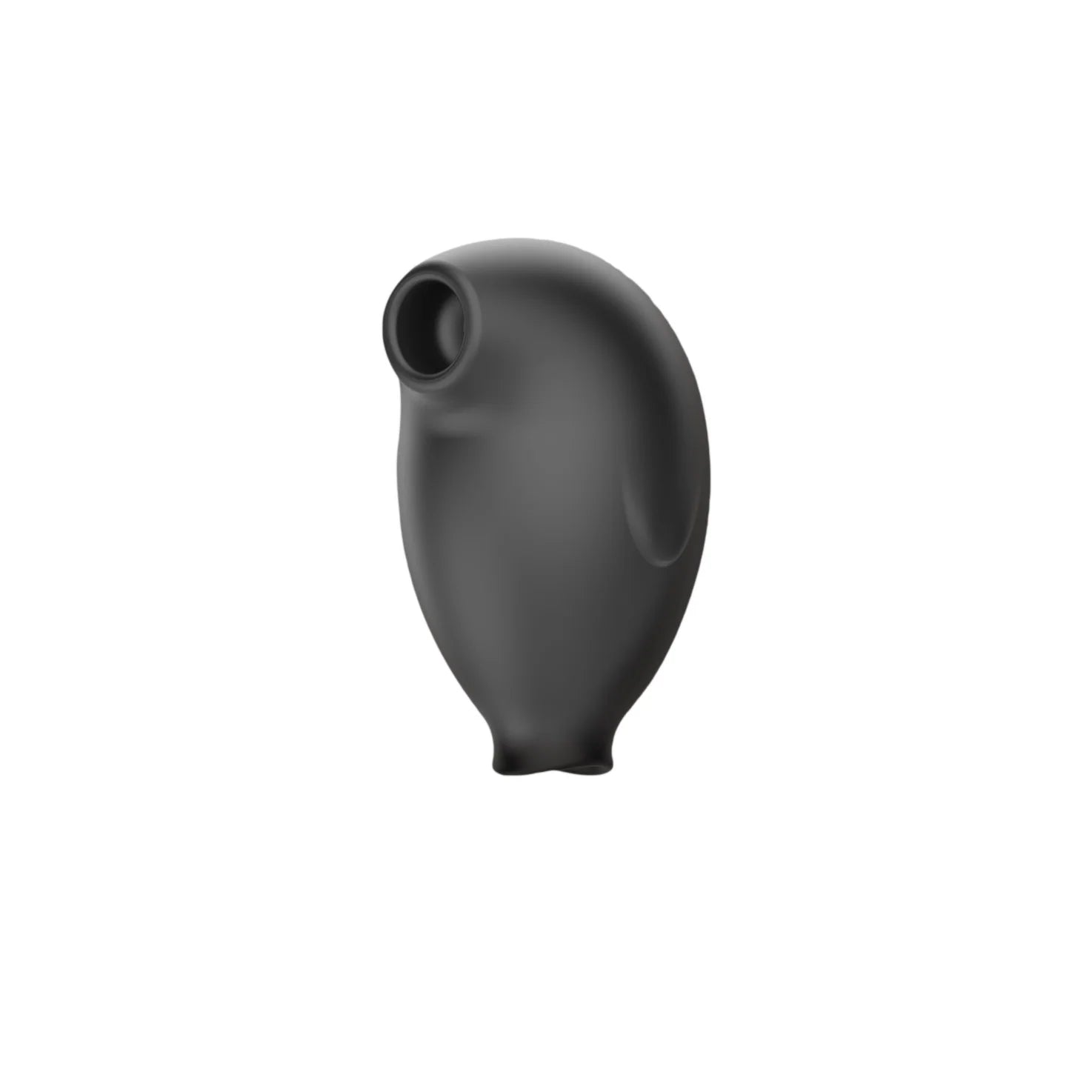 SHEVEREIGN Obsidian Tease clit vibrator in matte black featuring air suction and soft licking functions for precise external stimulation and modern feminine elegance