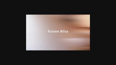 SHEVEREIGN Fusion Bliss g spot vibrator video thumbnail featuring the golden curved design and soft warm tones, introducing its vibration and suction features with modern intimate elegance